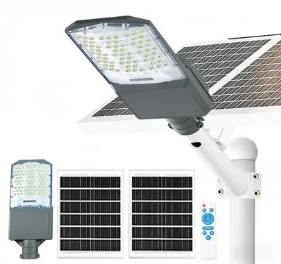 Produktbild von Sokkellampe mit Solarzelle – Wasserdichte LED-Außenleuchte mit Aluminiumgehäuse und Fernbedienung