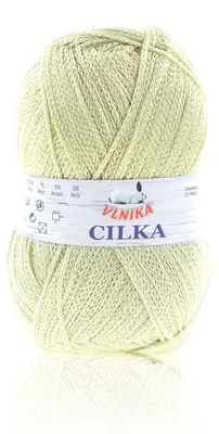 100g Strickgarn CILKA by VLNIKA Klassikgarn Strickwolle mit Schimmereffekt, hellbeige