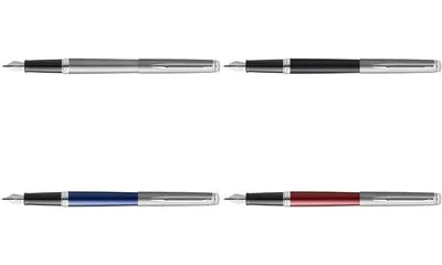 Produktbild von Waterman Hemisphere, Schwarz, Edelstahl, Blau, Edelstahl, Lack, Fein, Geschenkbox