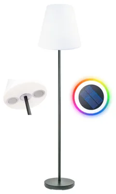 Obrázok produktu pre Solárna stojacia lampa s reproduktorom 1,5 m RGB