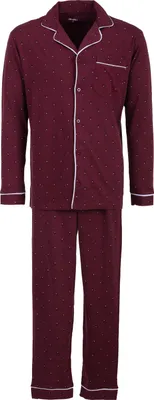 Produktbild von Pyjama Set Langarm - Raute, Farbe:hellgrau, Größe:XXL