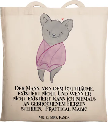 Produktbild von Mr. & Mrs. Panda Beutel Halloween Herzschutz - Transparent - Geschenk, Tragetasche, schaurige Spiele, Zaubersprüche, Laptoptasche, Feiertag, Gruselparty, Events, Tasche