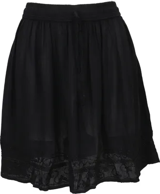 Produktbild von Bestickter Boho Minirock - Schwarz Modell 1, Damen, Viskose, Röcke