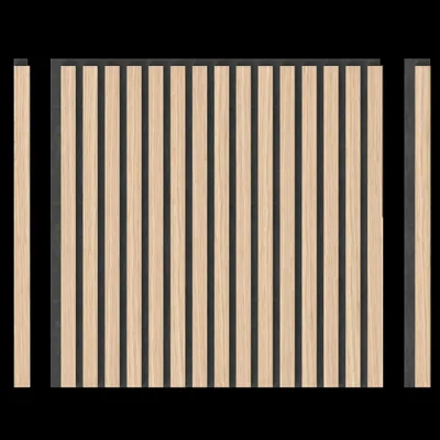 Produktbild von DECOHAUS Akustikpaneel Eiche Natur – 4 Stück (600×600×21,5 mm) | Design-Wandpaneele mit Echtholz-Furnier & Schallabsorptionsklasse B (αw 0,8)