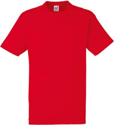Produktbild von Fruit of the Loom 61-212-0 | Heavy Baumwolle Herren T-Shirt - Farbe: Red - Größe: XL