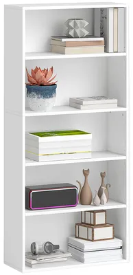 Immagine prodotto di Mobile Libreria a 5 Ripiani 60x24x133,5 cm in Legno Bianco