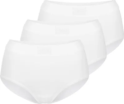 Produktbild von sloggi 3er Pack Double Comfort T Maxi Slip Maxi Slip mit tief geschnittenen Seiten, Aus natürlicher Baumwolle, Atmungsaktiv