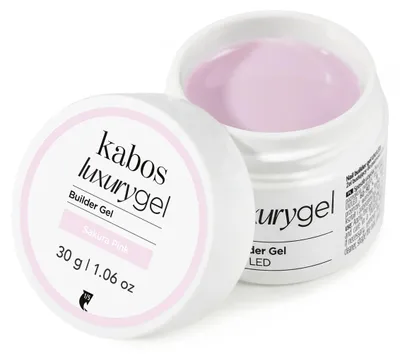 Produktbild von Kabos Luxury Builder Gel UV/LED Aufbaugel für Gelnägel 30g | Sakura Pink
