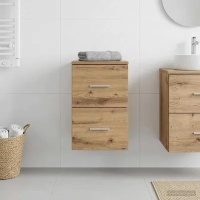 Obrázok produktu pre Maison Exclusive – Skrinka do kúpeľne, prevedenie Artisan Oak, rozmer 30 x 35 x 50 cm, materiál: drevovláknitá doska