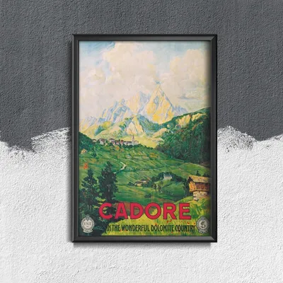 Produktbild von Poster - Canvas - Leinwand - 42 cm x 59,4 cm - Italien Cadore