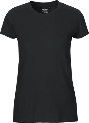 Produktbild von Neutral O81001 | damen Fitted T-Shirt / 100% Fairtrade-Baumwolle - Farbe: Black - Größe: L