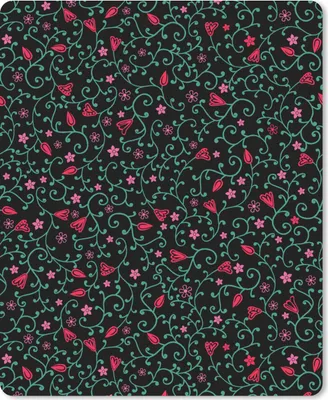 Produktbild von MuchoWow® Mauspad Mousepad Blumen - Garten - Muster 30x40 cm - Mousepads - Maus Mat - Pad - Mausunterlage - Mausmatten