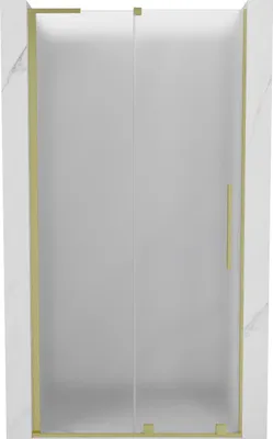 Image de Mexen Velar L Porte de douche coulissante 120 cm, Mat, Or brossé - 871-120-003-31-55