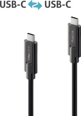 Immagine prodotto di Cavo USB-C iSeries, da USB-C a USB-C, 3.1, Gen 1, 5Gbps, nero, 2,0 m