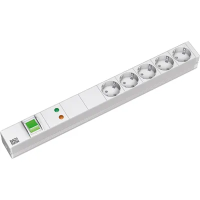 Immagine prodotto di BACHMANN 19" striscia di prese a 5 vie con GVS con interruttore