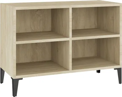 Produktbild von vidaXL TV-Schrank mit Metallbeinen Sonoma-Eiche 69,5x30x50cm