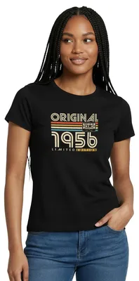 Produktbild von Spreadshirt Original 1966 Jahrgang Vintage Geburtstag Retro Frauen T-Shirt, S, Schwarz