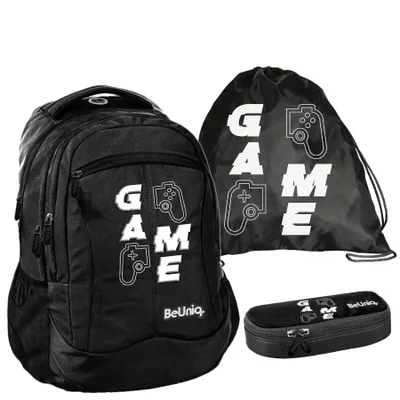 Produktbild von Schulrucksack BeUniq GAME PADS - 3-Teiliges Set