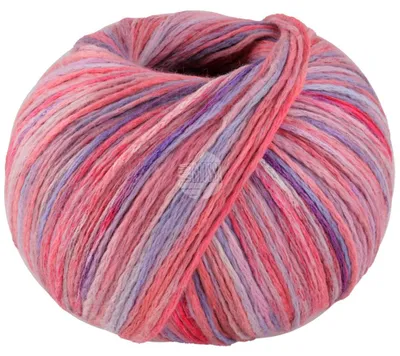 Produktbild von Lana Grossa - Cotonella Multi 0102 hellrot lila mint violett bunt