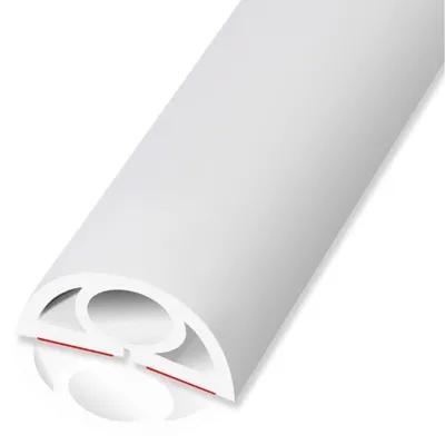 Produktbild von Bodenkabelbrücke, 10 Fuß lang, weiß, für die Kabelorganisation