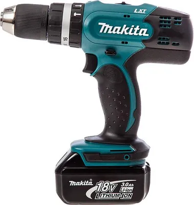 Produktbild von Makita DHP453RFE Akku-Bohrhammer 18V, inkl. 2x 3,0Ah Akku und Netzteil
