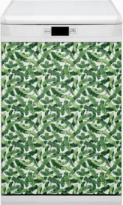 Produktbild von Abwaschbar 45x80 cm Geschirrspüle Magnetmatte Küche Dekorative  - Blatt tropisch
