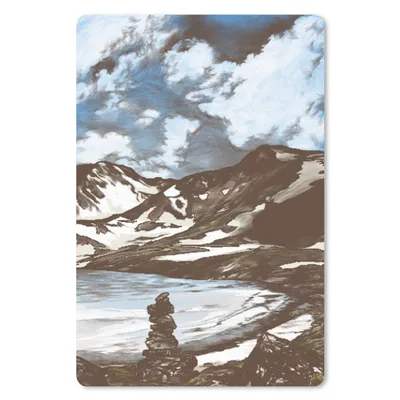 Produktbild von MuchoWow® Mauspad Mousepad Berg - Meer - Himmel 18x27 cm - Mousepads - Maus Mat - Pad - Mausunterlage
