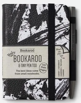 Obrázok produktu pre Bookaroo Zápisník A7 s perom – čierno-biely – IF