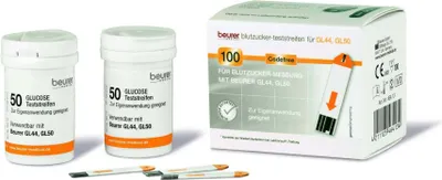 Produktbild von Beurer Gl44/gl50 Blutzucker-Teststreifen 100 St