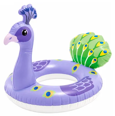 Imagen del producto de Flotador inflable, con un diámetro de 95 cm, resistente hasta 130 kg, ideal para piscina y playa