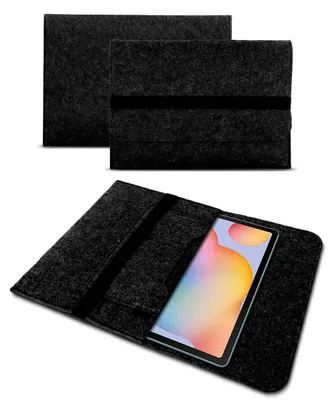 Produktbild von Sleeve Hülle für Samsung Galaxy Tab S10 S9 S8 S7 Plus / FE Tasche Filz TabletNotebook Sleeve Farbe:Dunkel Grau