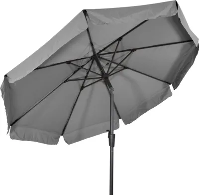 Produktbild von Lesli Living Sonnenschirm "Libra Grey" Grau Ø 3m mit UV-Schutz 30+