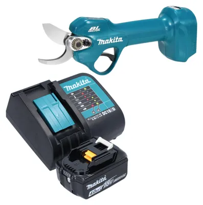 Obrázok produktu pre Makita DUP 181 SM1 akumulátorové nožnice na konáre 18 V 30 mm bezkefové + 1x akumulátor 4,0 Ah + nabíjačka