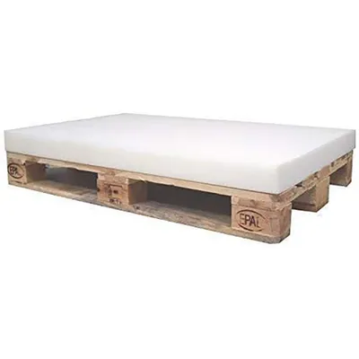 Produktbild von 1 x Schaumstoff Polster Schaumstoffplatte Schaum 120 x 80 x 8 cm ohne Palette, Hundekissen, Auflage, Europalette