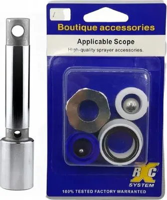 Productafbeelding van Reparatieset Zuigerpomp - Compleet V-Ring Afdichtingen en Teflon O-Ringen | Stalen Kogels Zuiger voor Airless Verfspuit