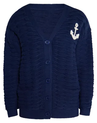 Image de CALEY Cardigan pour femme - Bleu, M/L