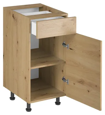 Produktbild von Schubladenschrank mit Fachböden Basisunterschrank Unterschrank Küche