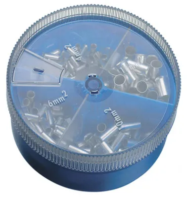Produktbild von Dönges Aderendhülsen-Sortiment, unisoliert, 4 - 16 mm², Streudose AHS4-16