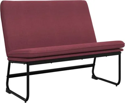 Obrázek produktu pro vidaXL Lavice Vínově červená 100x75x76 cm Tkanina
