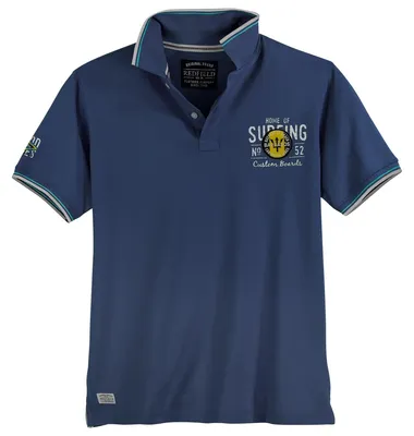 Produktbild von Redfield Poloshirt große Größen denimblau modisch