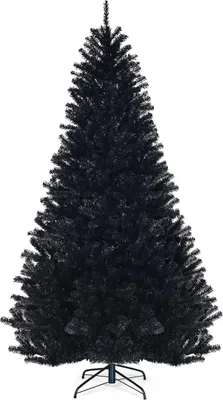 Produktbild von 225 cm schwarzer künstlicher Weihnachtsbaum - drinnen/draußen