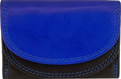 Produktbild von Hochwertiges Kleines Rindsleder Portemonnaie im Modernen Bicolor - Kompakt, elegant & funktional swbl