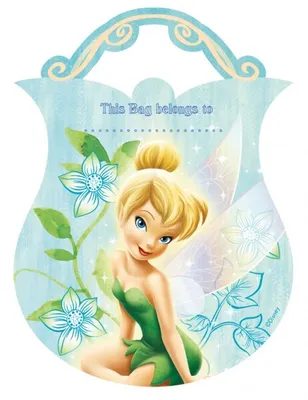 Produktbild von Tinkerbell Blumen prismatisch Gestanzte Party Tüten