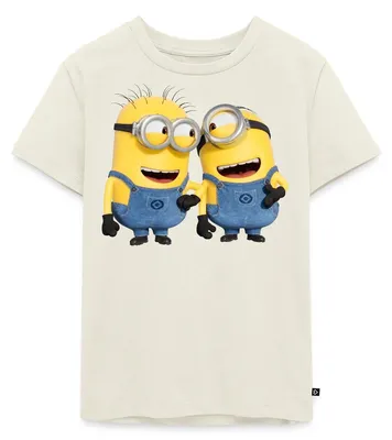 Produktbild von Spreadshirt Minions Despicable Me Phil Und Stuart Kinder Premium T-Shirt, 98/104 (2 Jahre), Naturweiß