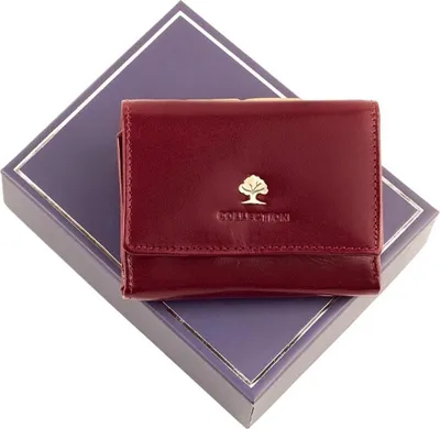 Image de Portefeuille en cuir compact et our femme avec protection RFID