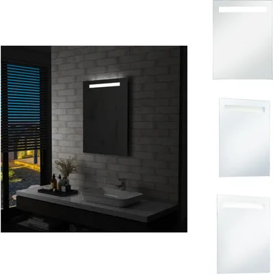 Produktbild von vidaXL Badezimmer-Wandspiegel mit LEDs 60x80 cm -  Spiegel