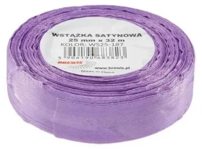 Immagine prodotto di Nastro di raso viola chiaro 25 mm x 32 m - Brewis