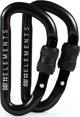 Produktbild von Karabiner Micro 6 NIGHT 2er Pack - Schlüsselanhänger & Karabinerhaken klein