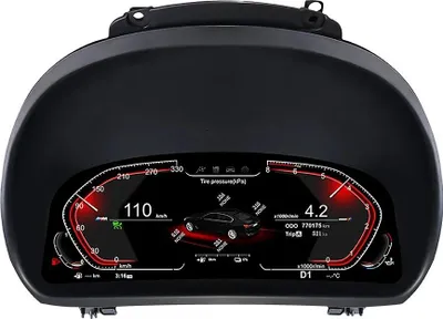 Obrázek produktu pro Panel na přístrojové desce, 12,3palcový displej LED, instalace plug-and-play, černý