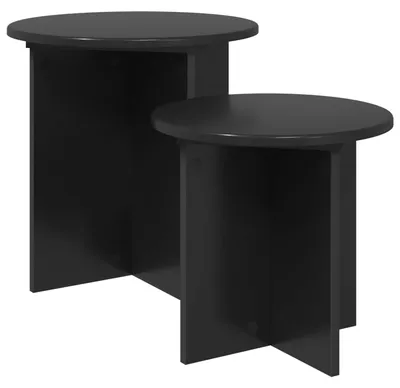 Produktbild von Beistelltisch-Set 2 pcs Schwarze Eiche Holzwerkstoff